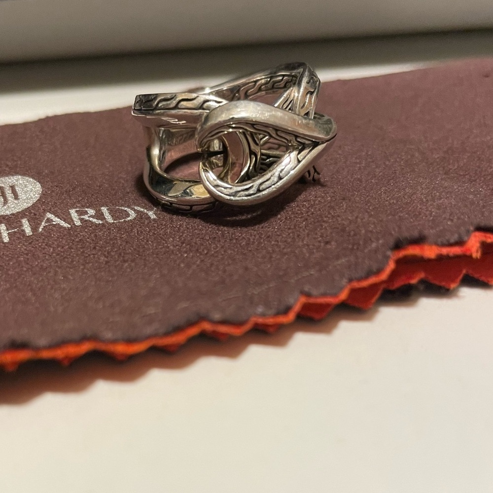 John Hardy Asli Classic Chain Link Ring size 8.25